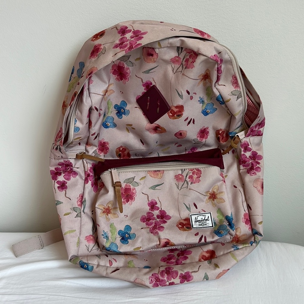 Herschel Floral Pink Laptop Bag